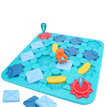 LogiMaze Bord | Estimula la creatividad y el pensamiento lógico - Juego de rompecabezas Montessori
